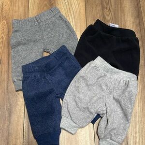 Baby boy newborn fleece pants bundle
